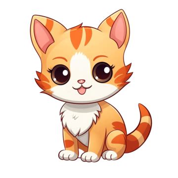 Gato De Dibujos Animados Lindo Ai Generar PNG ,dibujos Dibujos Animados ...