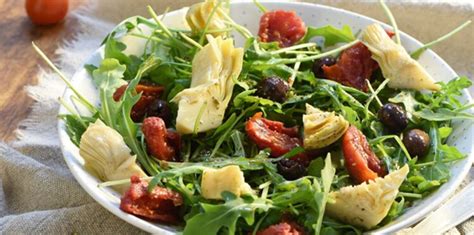 Salade Italienne De Roquette Artichauts Et Tomates Confites Facile Et