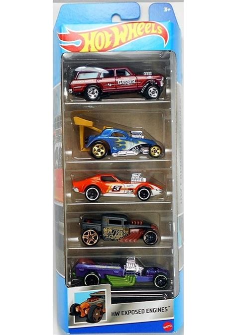 Hot Wheels 5 li Araba Seti 01806 HFV90 Hw Exposed Engines Fiyatları ve Özellikleri