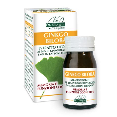 Ginkgo Biloba Estratto Titolato 60 Pastiglie Dr Giorgini Dottor Giorgini