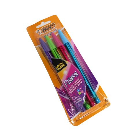 Canetas Coloridas Bic Fashion Kit Cores De Caneta Esferogr Fica