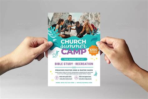 Modern Church Summer Camp Flyer Print Templates Graphicriver