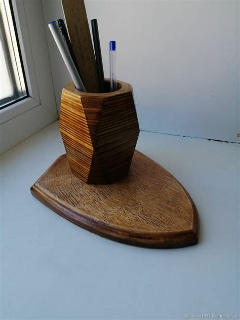 Карандашница из фанеры купить в интернет-магазине Ярмарка Мастеров по ...