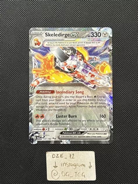 Pokemon Paradox Rift Skeledirge Ex Full Art M Nm Eur