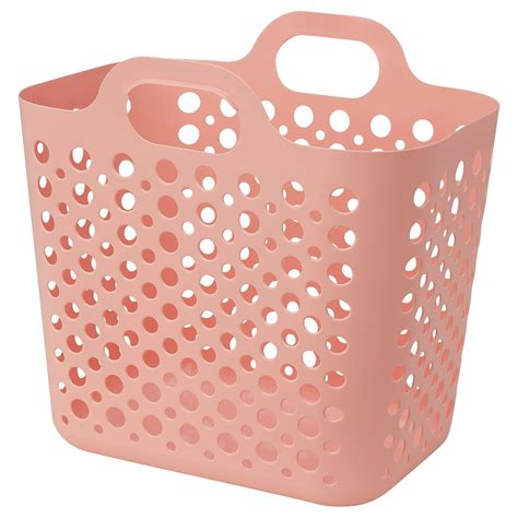 Slibb Flexible Laundry Basket Pink 24 L Ikea