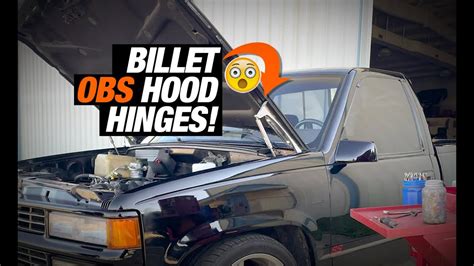 We Install Billet Aluminum Hood Hinges In Our 1997 Chevy C K OBS Truck