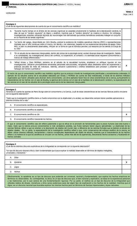 Clave Tema Parcial Do Cuatri Ipc C Introducci N Al