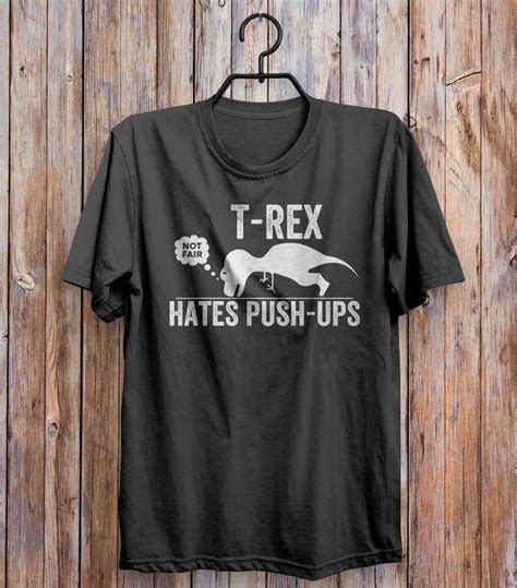 T Rex Hates Push Ups T Shirt Black Paws T Shirt Lego T Shirt Funny