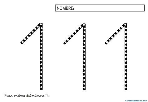 El número 1 Web del maestro Web del maestro Números Actividades