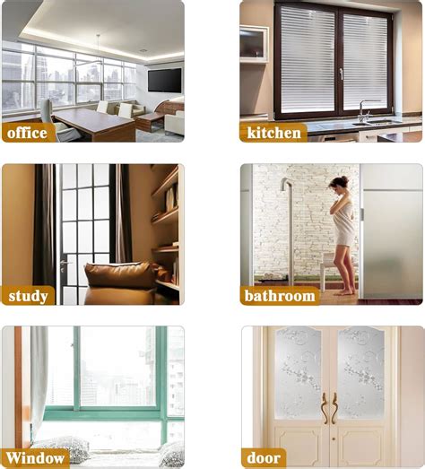 Buy Housolution Refraction Privacy Window Films No Glue Static Privacy