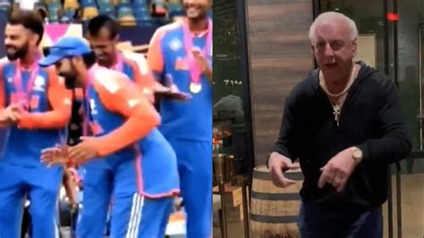 Wwe Legend Ric Flair Posts Video Of Rohit Sharmas T20 World Cup Trophy