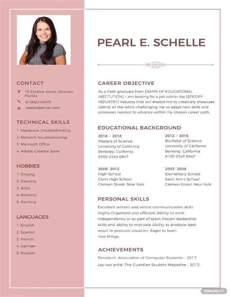 17 Teenage Resume Templates Pdf Doc Free And Premium Templates