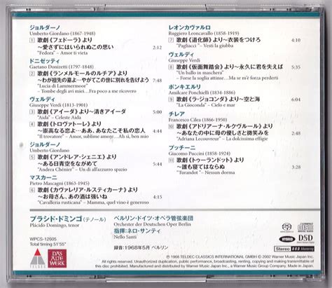 Yahoo オークション Warner WPCS 12605 プラシドドミンゴ テノール