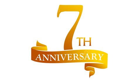 7 Anniversary Vector Design Images 7 Year Ribbon Anniversary