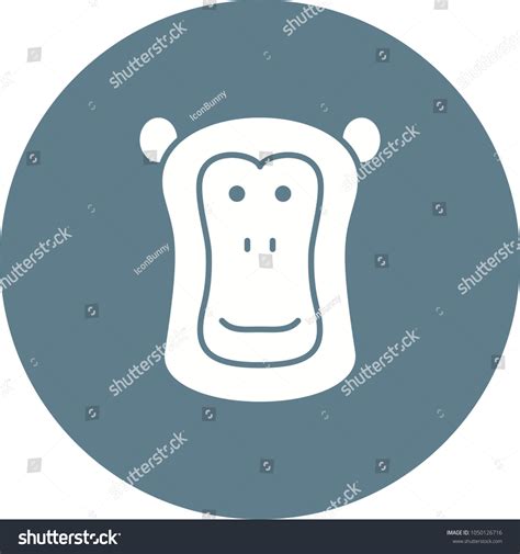 Baboon Face Icon Stock Vector (Royalty Free) 1050126716 | Shutterstock