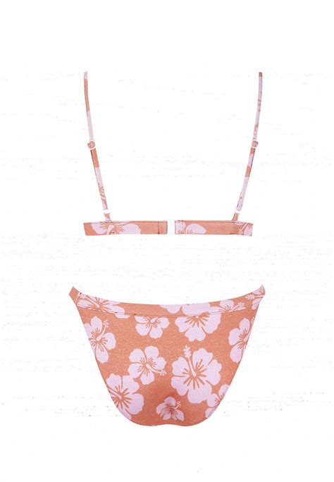 Bikini Sporty Maui Color Coral Y Rosado Robin Collection Robin Collection