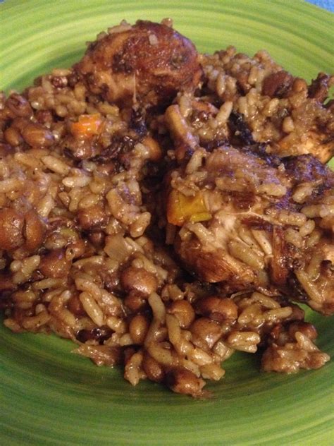 Trinidad & Tobago Pelau. Chicken, Par Broiled Rice, Sweet Peppers ...