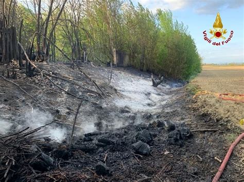 Tre Incendi In Provincia Vigili Del Fuoco Al Lavoro