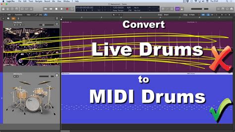 Convert Live Drums To MIDI In Logic Pro X YouTube