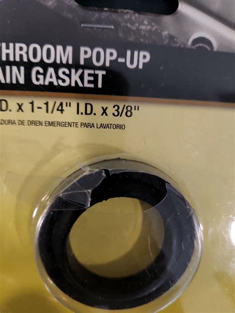 Danco Bathroom Pop Up Drain Gasket 2 Od 14 Id 8 80346 For