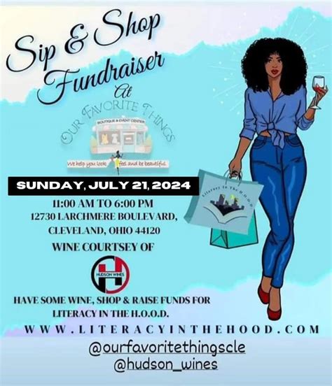 Our Favorite Things Boutique Sip And Shop Fundraiser For Literacy In The