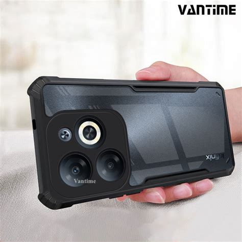 Vantime For Infinix Smart Hot I Case Edge Reinforced Shockproof Cushion Back Clear