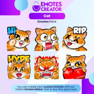 Cat Emotes Pack - Emotes Creator