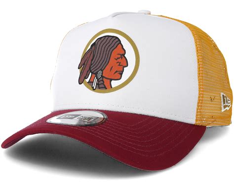 Washington Redskins Throwback Trucker White Adjustable New Era Caps