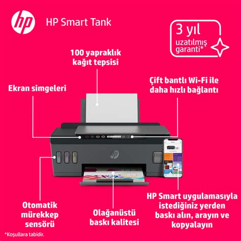 HP Smart Tank 530 Fotokopi Tarayıcı Wi - Fi Mürekkep Püskürtmeli Tanklı ...