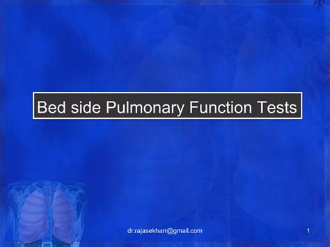 Bed Side Pulmonary Function Tests 7 PPT