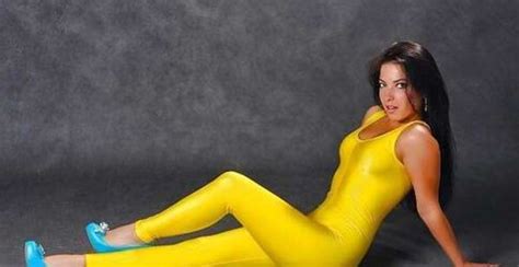 Yellow Lycra Catsuit ZB Porn