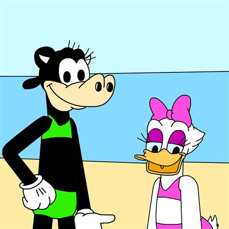 Clarabelle And Daisy At Beach By Marcospower1996 On Deviantart