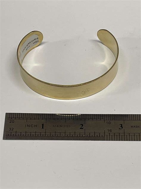 Brass Bracelet Cuff 3" x .75" - Northland Visions