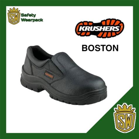 Jual Sepatu Safety Krushers Boston Black Original Jakarta Barat