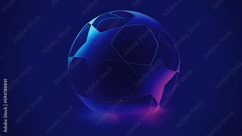 UEFA Champions League Cup Background Trophy 3d rendering illustration ...