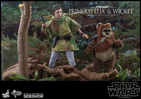 Hot Toys Star Wars Action Figure Set Features Princess Leia And Wicket From Return Of The Jedi