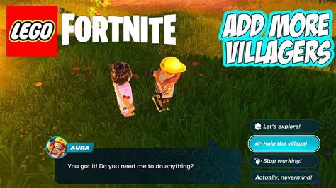 Lego Fortnite How To Add More Villagers In Your Village Youtube