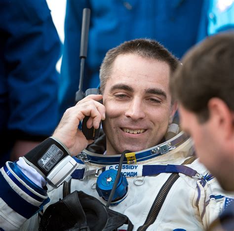 Nasa Astronaut Chris Cassidy Is On The Phone After Landing Flickr