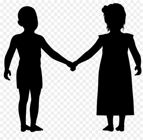 Free Child Holding Hands Silhouette, Download Free Child Holding Hands ...