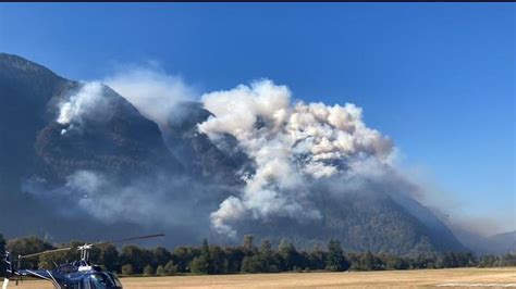 Eastbound Highway Closed East Of Chilliwack Due To Fire West Of Hope