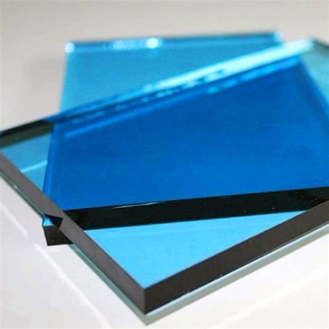 Wholesale Ford Blue Reflective Tinted Coating Tempered Glass Tempered