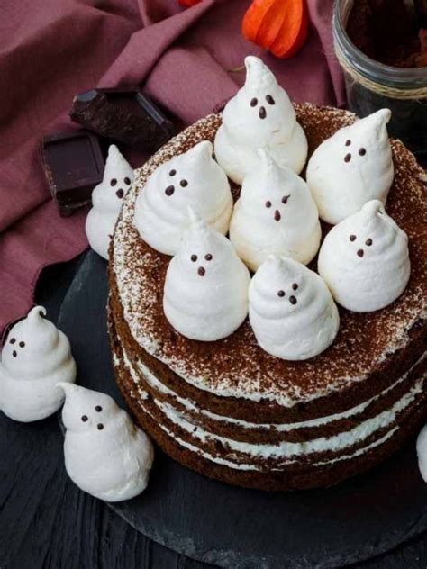 Halloween Ghost Layered Chocolate Cake Recipe