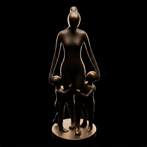 mothers day mother   children sculpture minimalist family