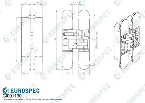 Carlisle Brass Ceam Concealed Hinge Construction Supplies