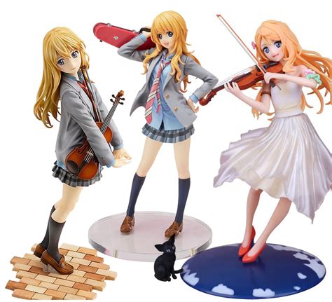 20cm Japanese Anime Figure Action Figure Your Lie In April Kaori Miyazono Cartoon Doll Pvc