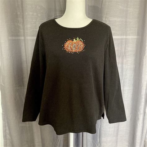 Quacker Factory QVC Black Waffle Knit Embellished Pum Gem