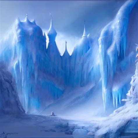 Beautiful Ice Kingdom By James Gurney Matte Painting Stable Diffusion