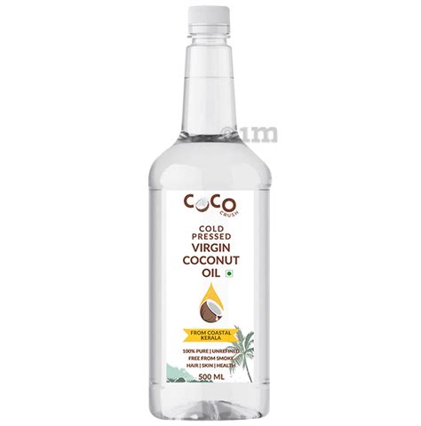 Coco Crush Cold Pressed Virgin Coconut Oil Buy Bottle Of 500 0 Ml Oil