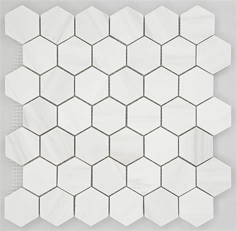 Dolomite Mosaics Dolomite Tumbled 2 Hexagon Genrose