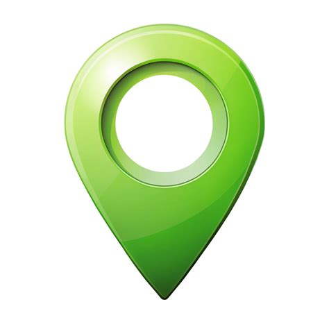 green location icon isolated  transparent background  png
